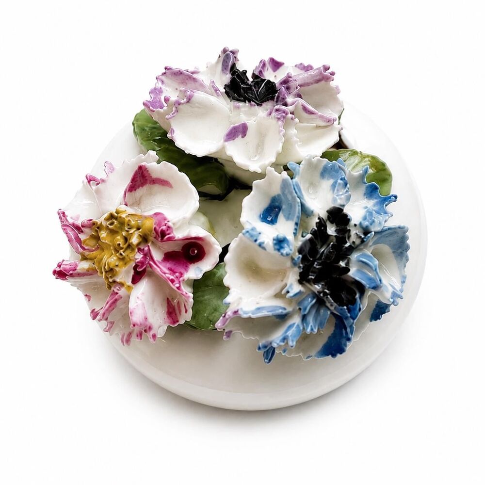 Vintage Sandford Fine Bone China August Flower of the Month